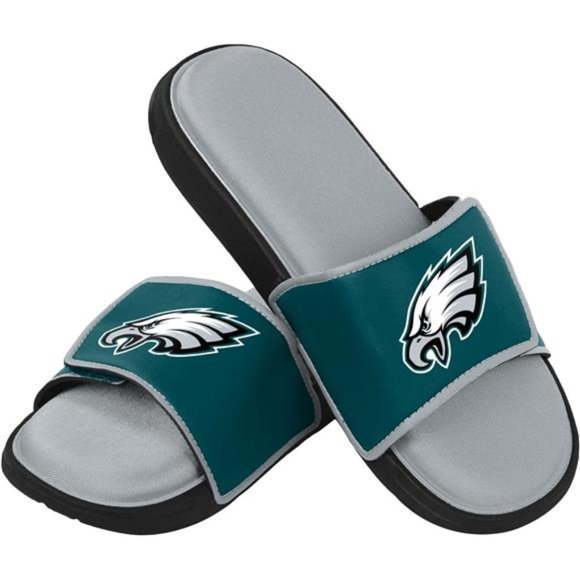 FOCO Men\'s NFL Team Logo Sport Shower Foam Slide Flip Flop Sandals main image 4